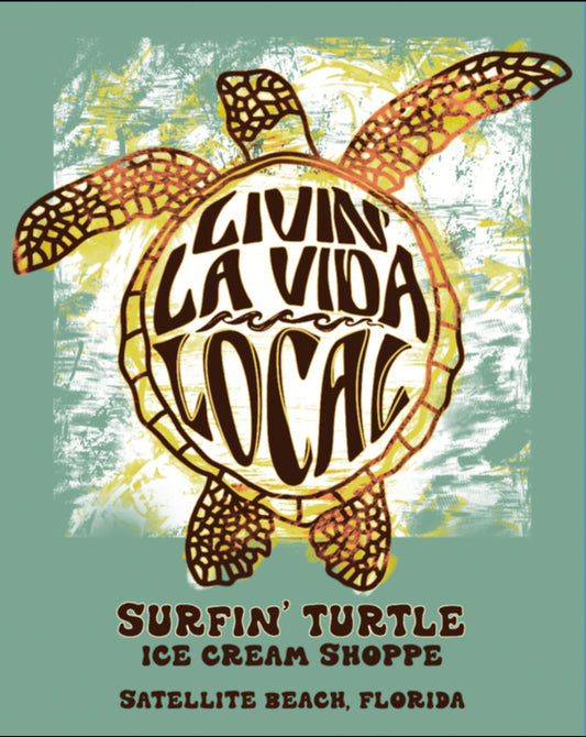 Surfin’ Turtle Sticker