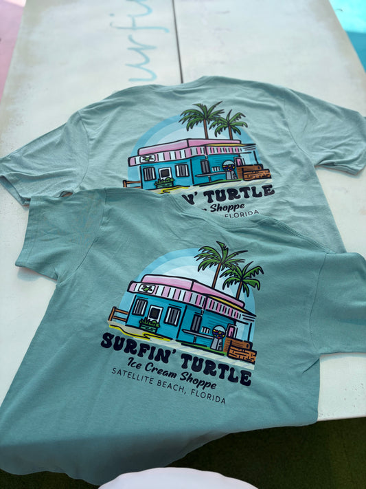 Sage Surfin’ Turtle Shirt