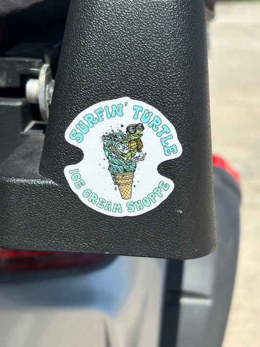 Surfin’ Turtle Sticker