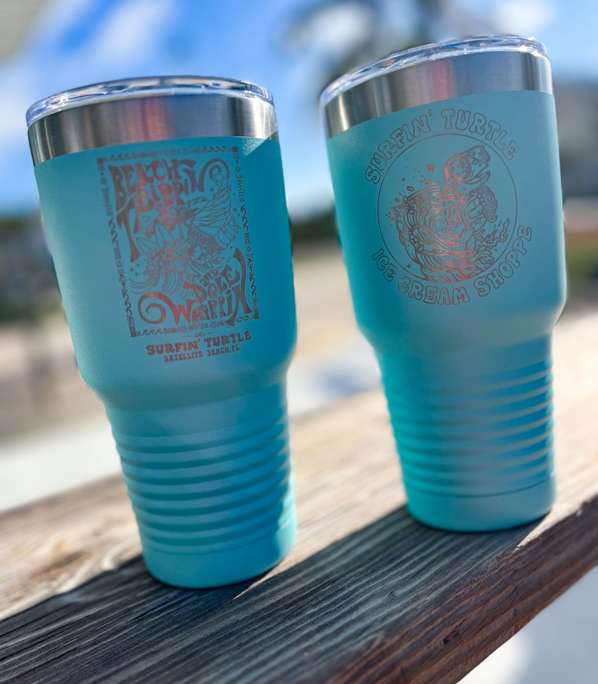 Surfin’ Turtle Tumbler 30 oz